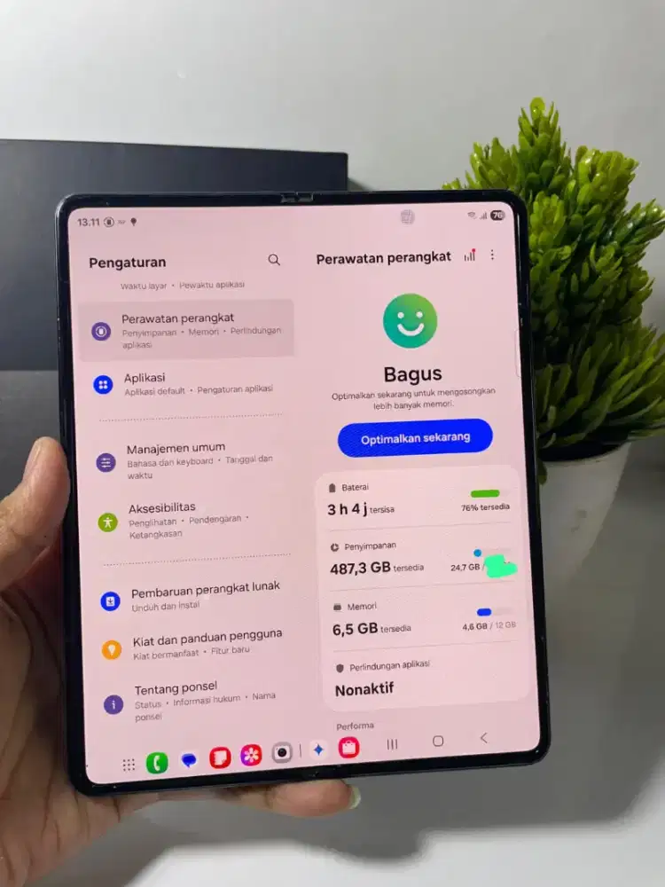 SAMSUNG Z FOLD 4 5G RAM 12/256GB ORIGINAL SEIN NORMAL MULUS FULLSHET