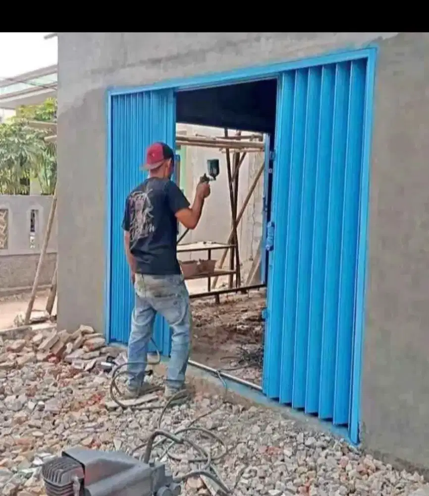 Menerima pembuatan pintu folding gate rolling door