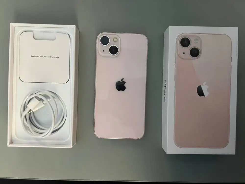 Apple Iphone 13 Pink 128gb Beacukai Fullset NoMinus
