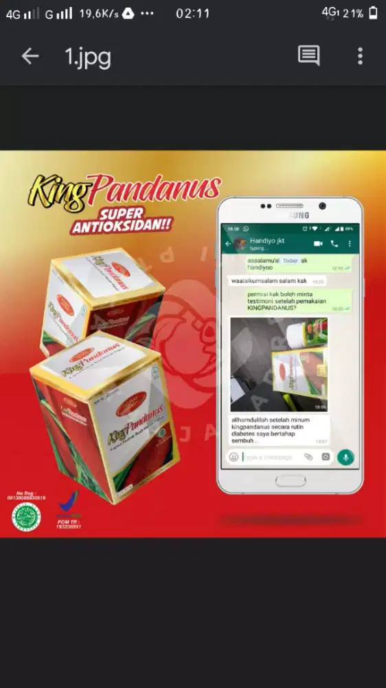 Obat kapsul king pandanus best seller