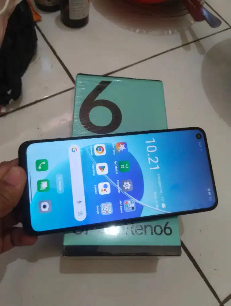 Oppo Reno 6   8/128   minus Fingerprint off  ( udh ganti LCD  )