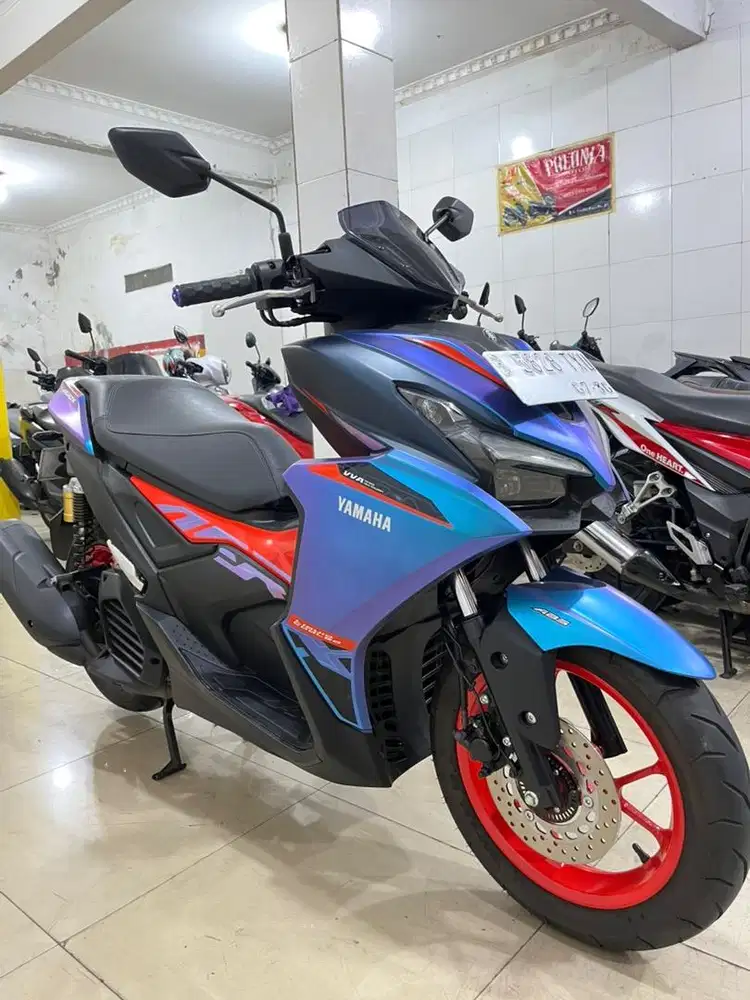 NEW AEROX ALPHA ABS 2025 TIPE CYBER CITY COLOUR LOW KM BARU 4rb