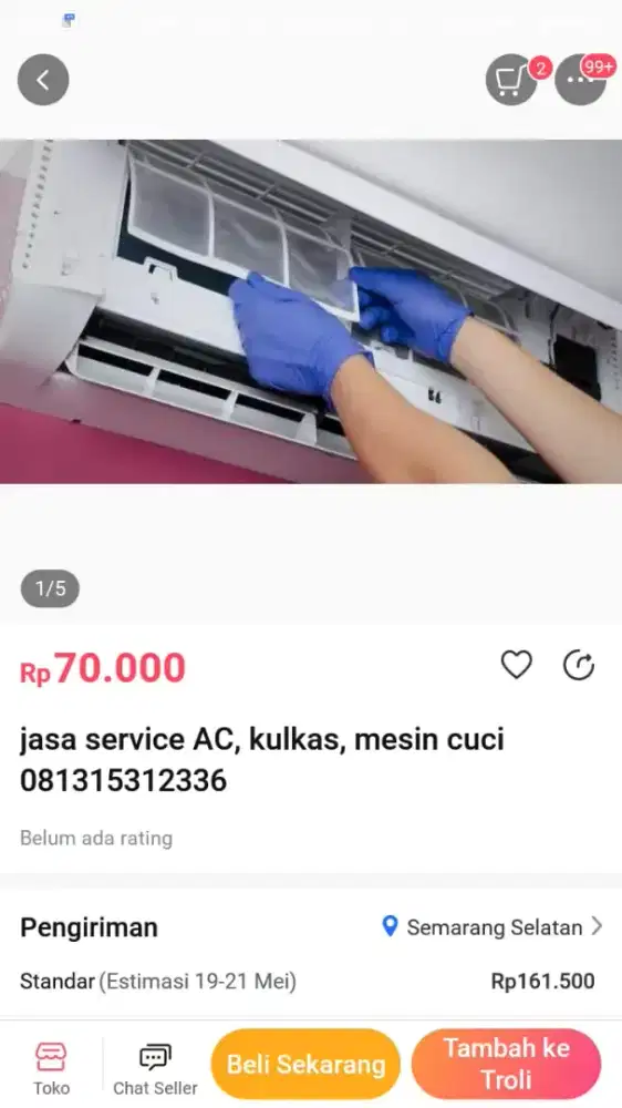 jasa service AC, bongkar pasang, service kulkas,mesin cuci dll