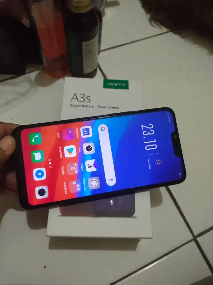 Oppo A3s. 6/128  nominus mulus  Dus HP cas ga ORI