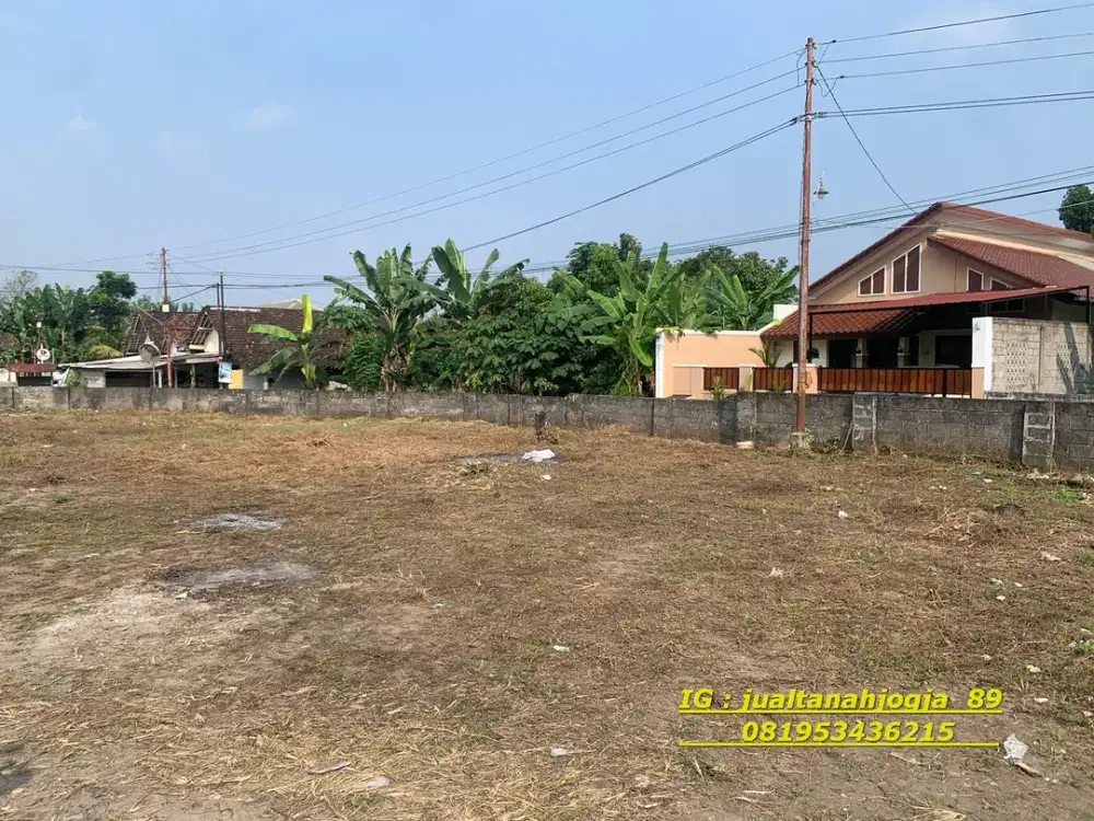 Tanah Mlati tlogoadi dijual Murah akses papasan,SHM P unit