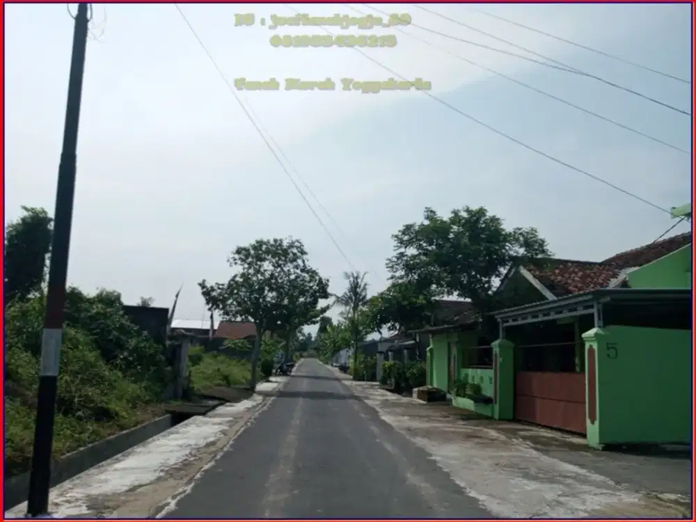 Murah : Tanah dekat UGM di Jalan Damai