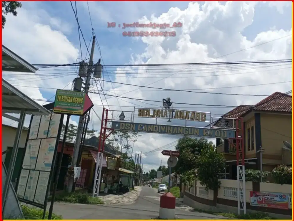 Tanah dekat UII Kaliurang dijual murah akses papasan