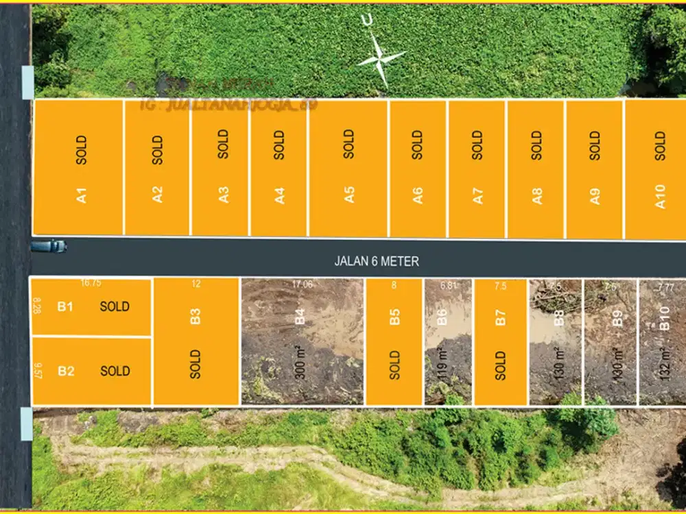 Tanah dekat Jogja city mall dan exit toll Trihanggo cocok Investasi