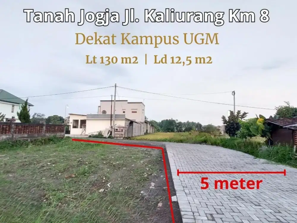 Utara jalan Damai dekat kampus UGM ,shm p UNIT
