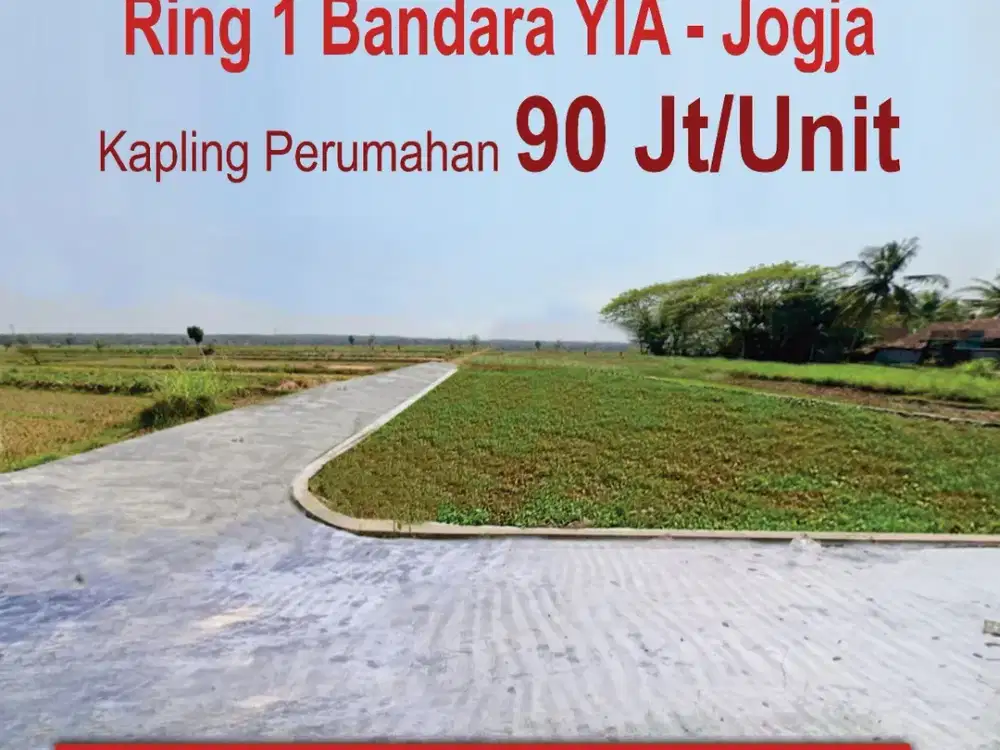 90 jt Tanah dekat Bandara YIA kulonprogo dalam Cluster , SHM P unit