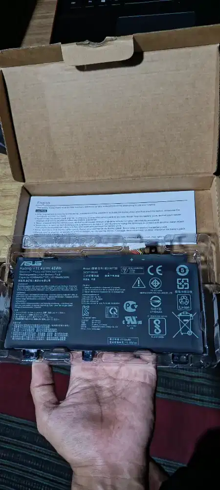 Baterai Asus TUF Original buka dus saja New