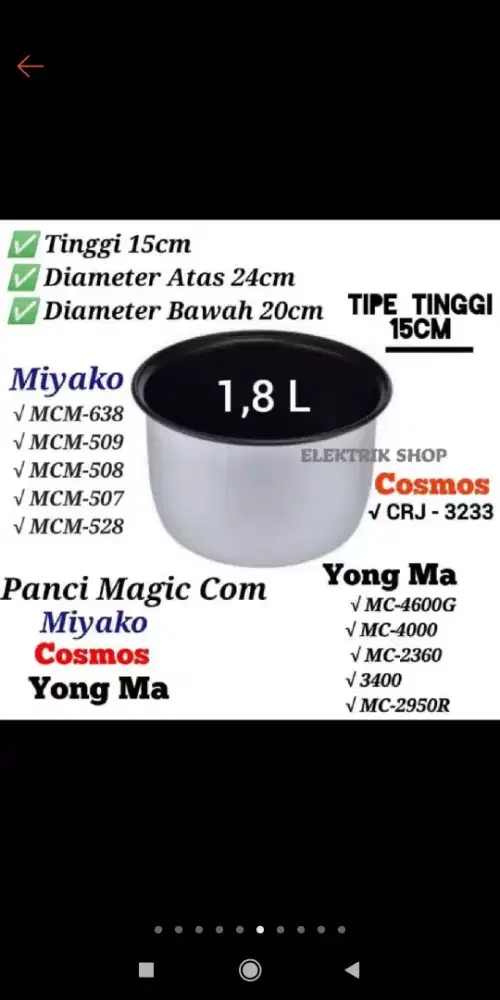 Panci Magic com Rice cooker
