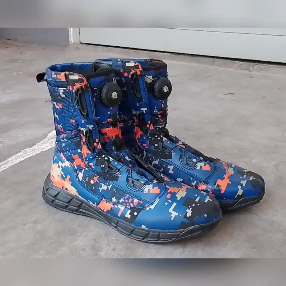 Size 44 sepatu pdl boots camo tali putar TNI AL polairud paspampres