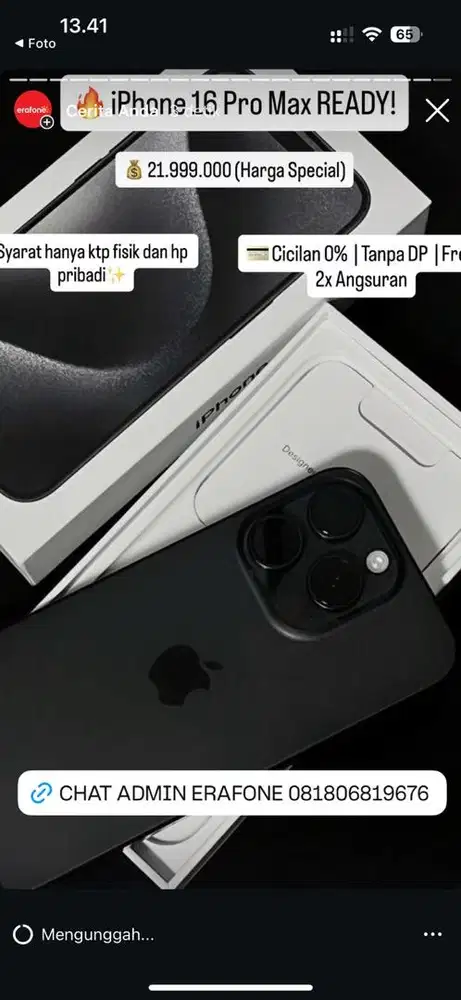IPHONE 16 PRO BISA KREDIT MURAH AREA MOJOKERTO SEKITAR