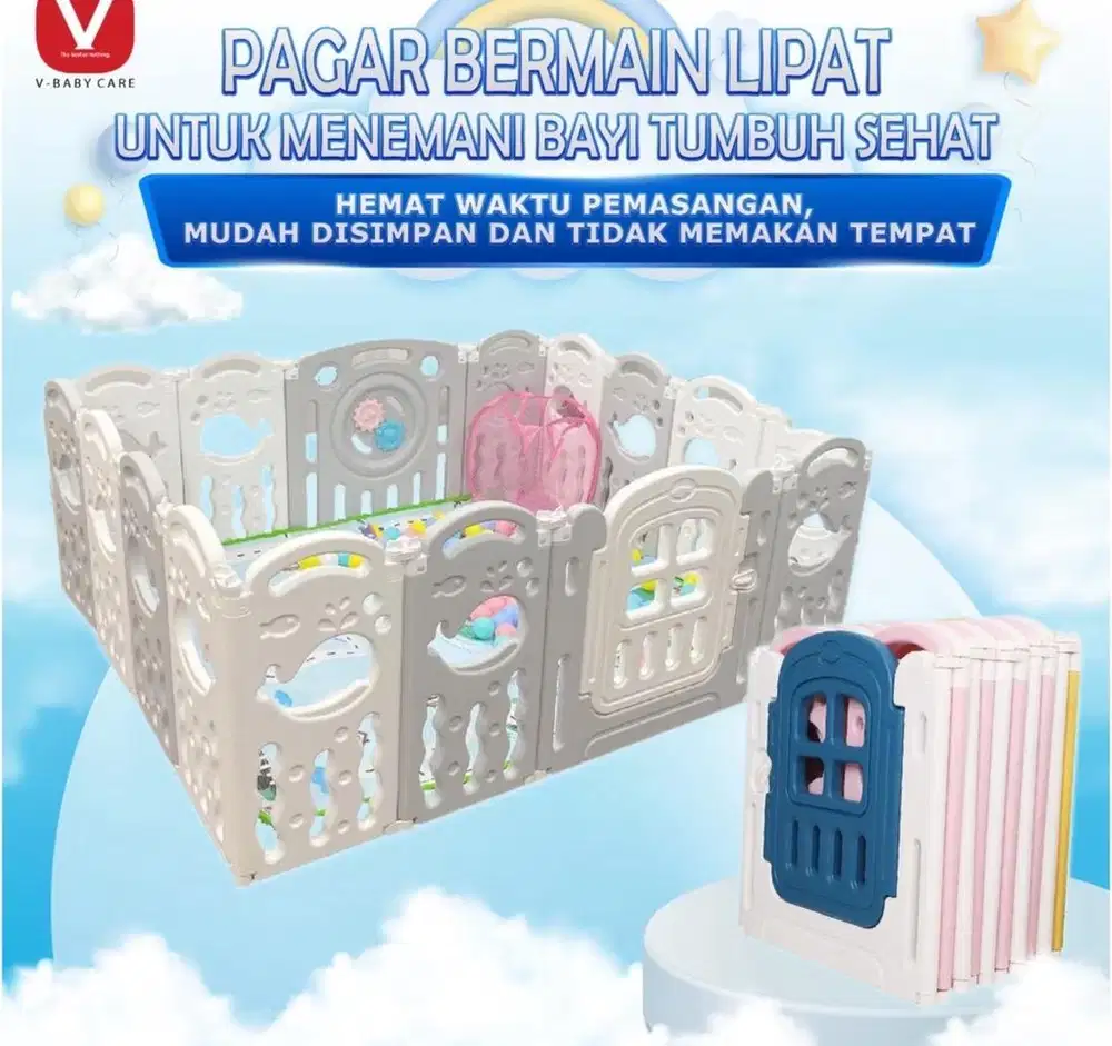 Pagar bayi / Pagar bermain bayi kokoh import / Baby Fence