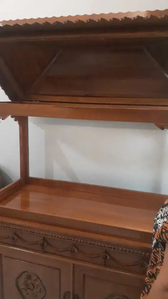 Jual kabinet jati ukir