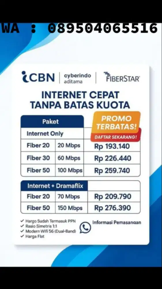 INTERNET TERBAIK WIFI CBN