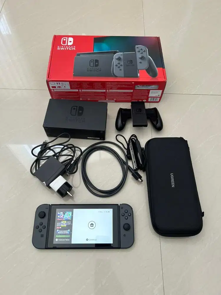 nintendo switch v2 abu2 OFW fullset tanpa game