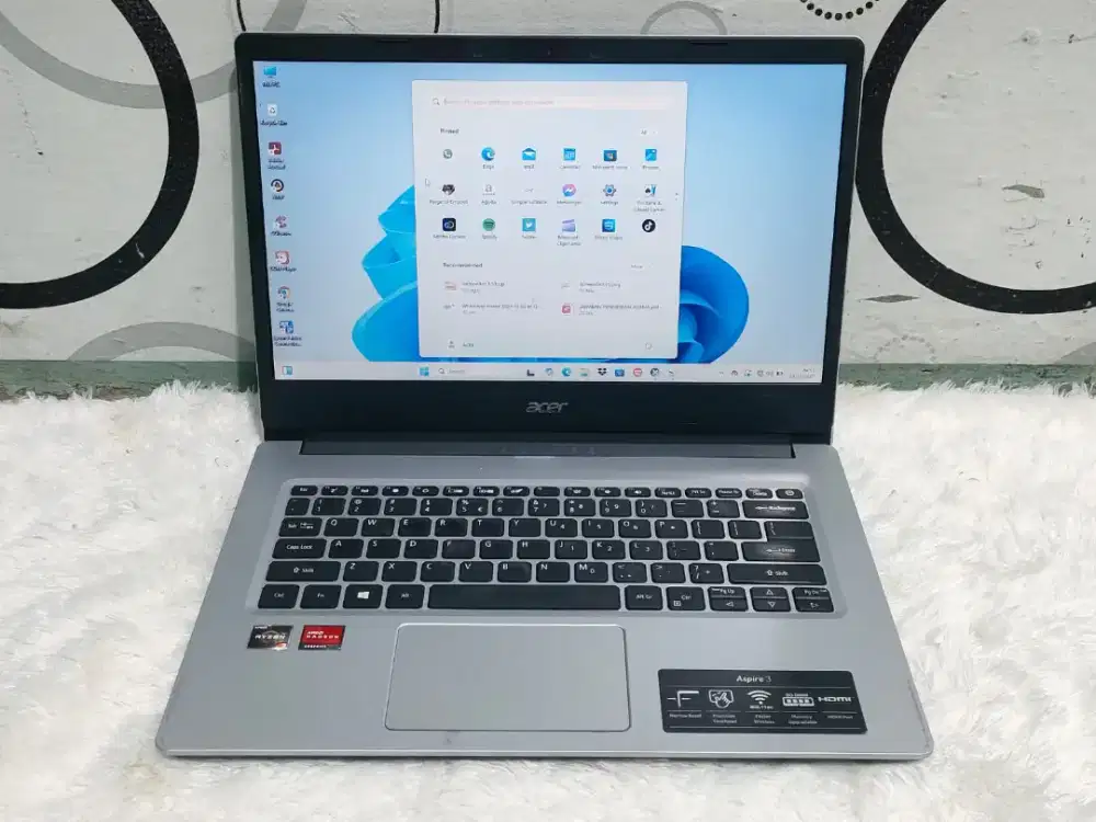 Laptop Acer Aspire A314 -22 -AMD Ryzen 3 -8GB -SSD 512GB -MULUS -EDIT
