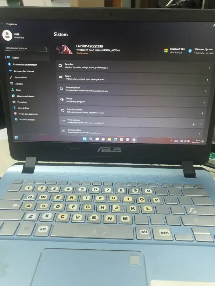 Laptop bekas merwk Asus