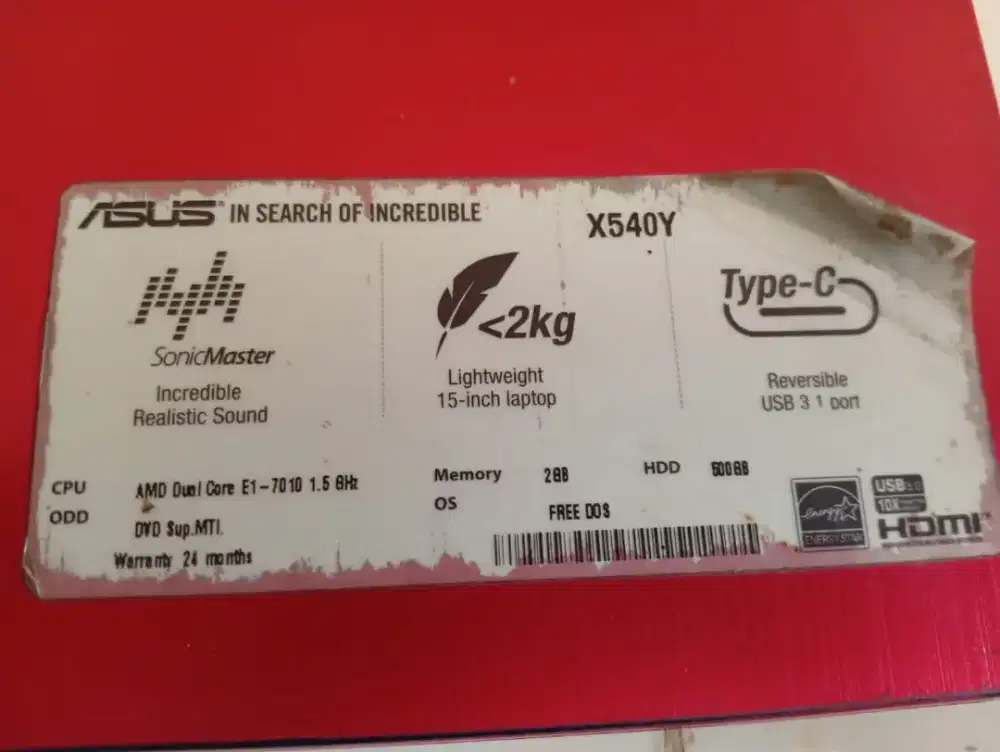 Laptop Asus Pakean Sendiri