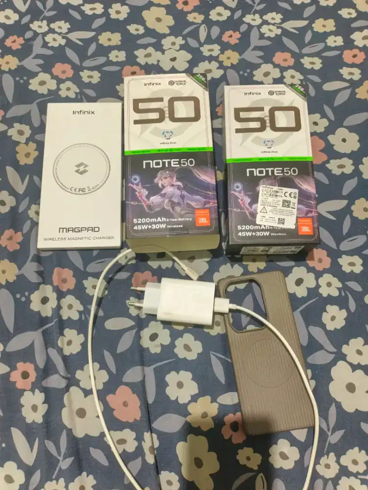 Infinix note 50 8/256 fullset normal siap pakai
