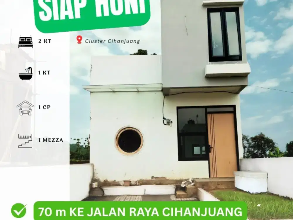 Rumah Minimalis Cihanjuang Baru Gress Harga Murah Siap Huni!