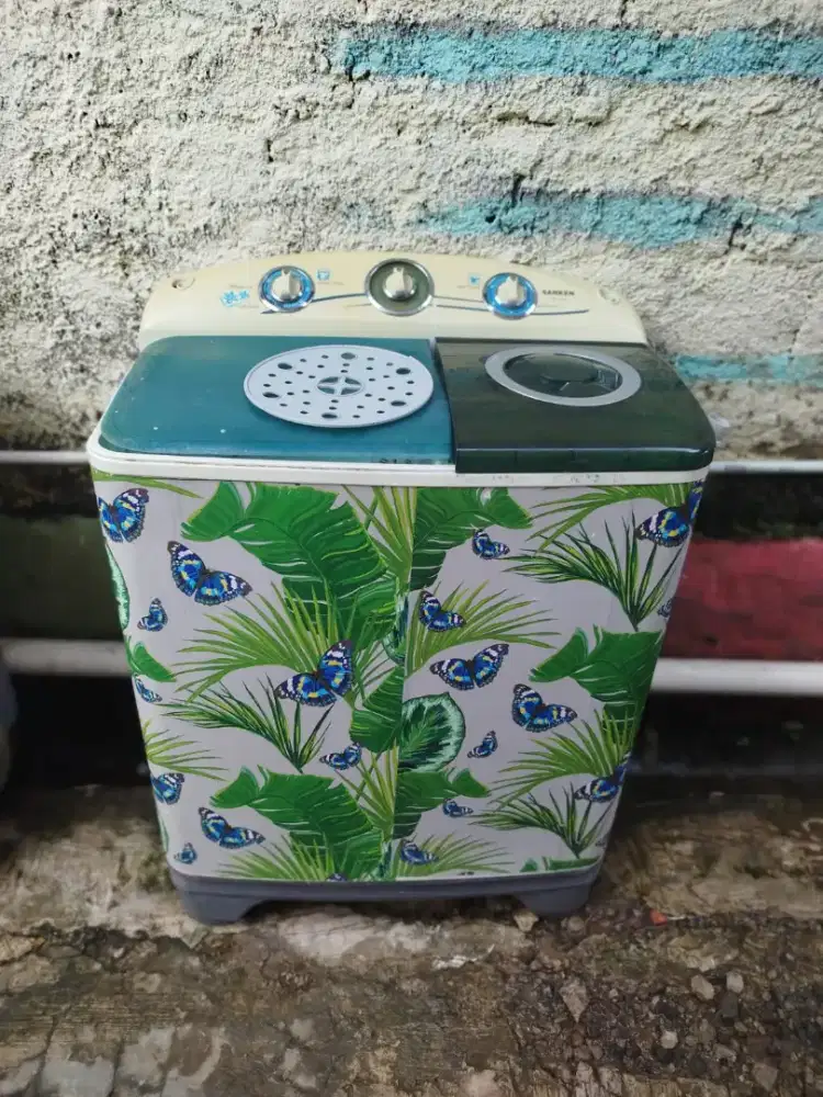 Bismillah d jual mesin cuci 2tabung merek sanken