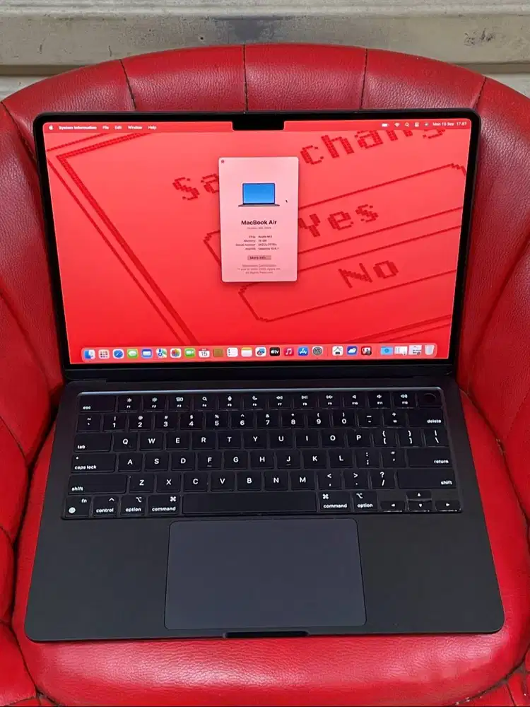 MacBook Air 13 inch 2024 M3 16gb 512gb Midnight iBox Fullset Original