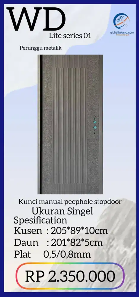 Jual Pintu rumah modern berbahan baja bikin rumah tampil maximal