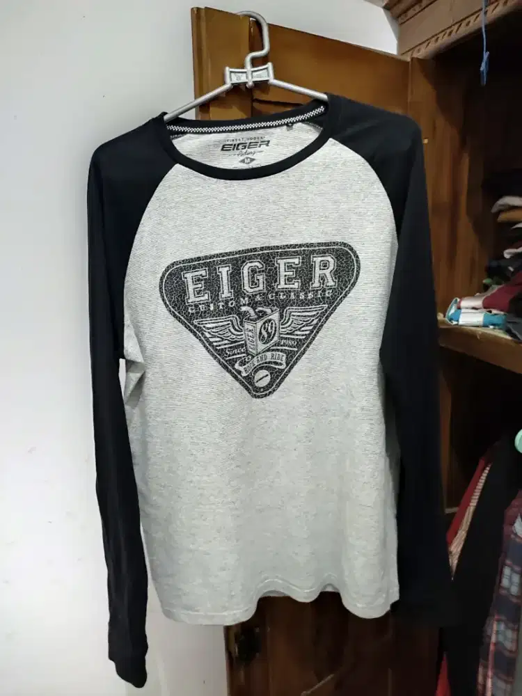 kaos lengan panjang eiger