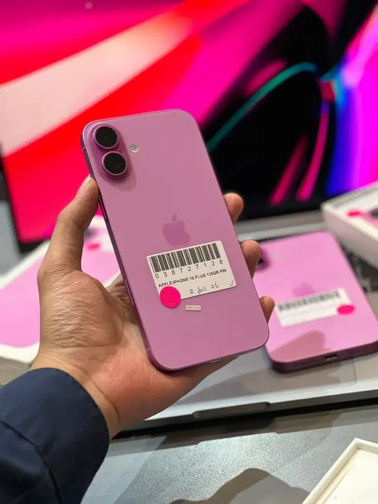 Second iphone 16 plus 128 gb ibox pink