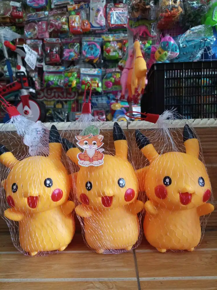 mainan anak pikachu cit lampu