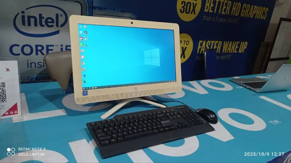 PC ALL IN ONE HP RAM 8GB SSD PRAKTIS KINERJA CEPAT NO MINUS
