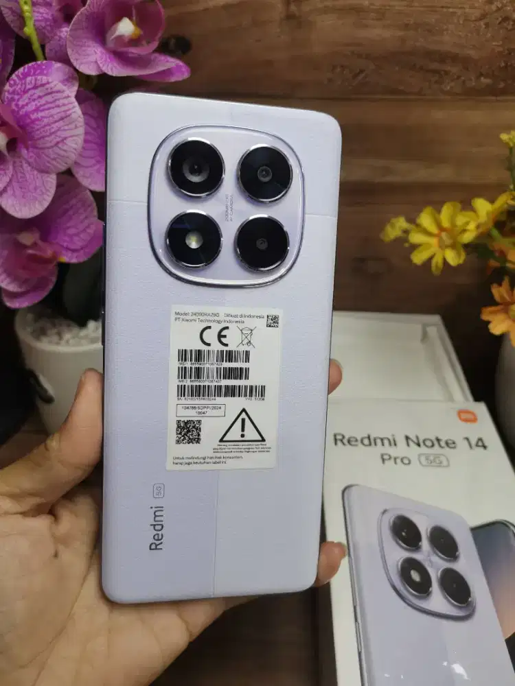 Redmi note 14 pro 5G 12/512 gb mulus ful original garansi Agustus 2026