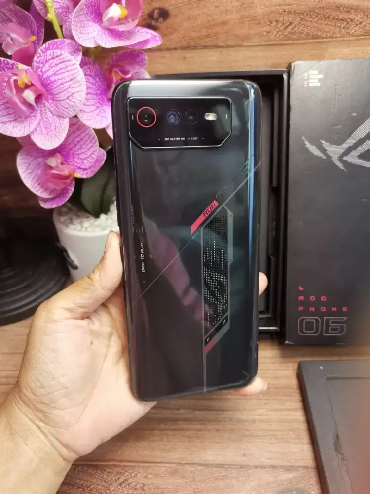 Asus rog Phone 6 8)256 gb mulus 99% fullset original garansi resmi