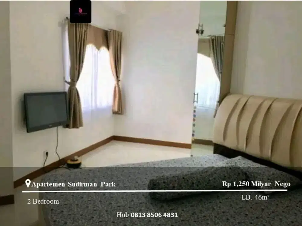 Dijual Apartement Sudirman Park High Floor 2BR Full Furnished