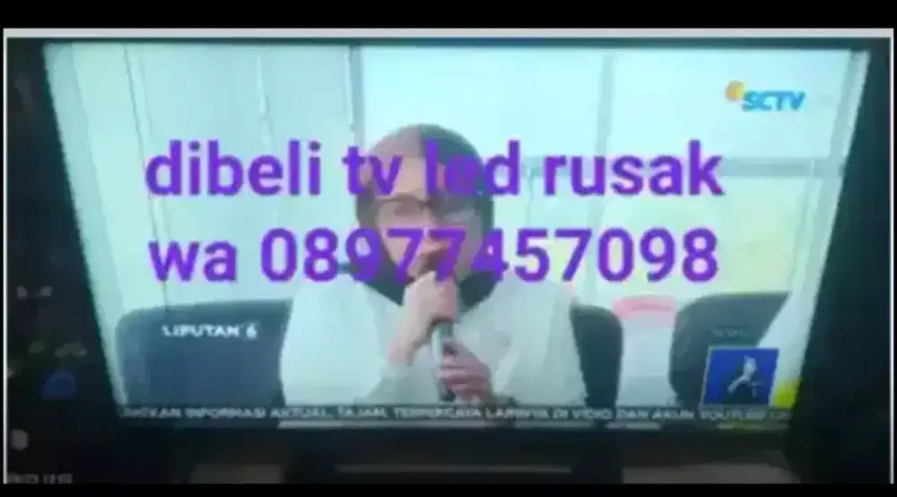 Tv led rusak eror dibeli