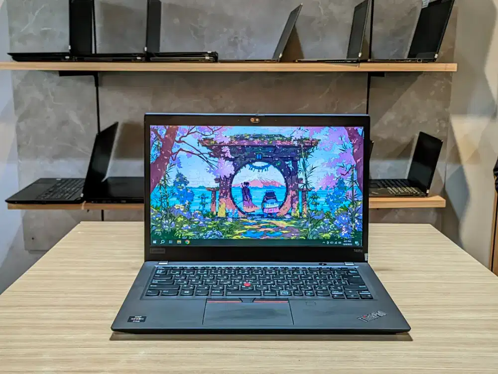 Laptop Second Gaming Editing Lenovo T495s Murah
