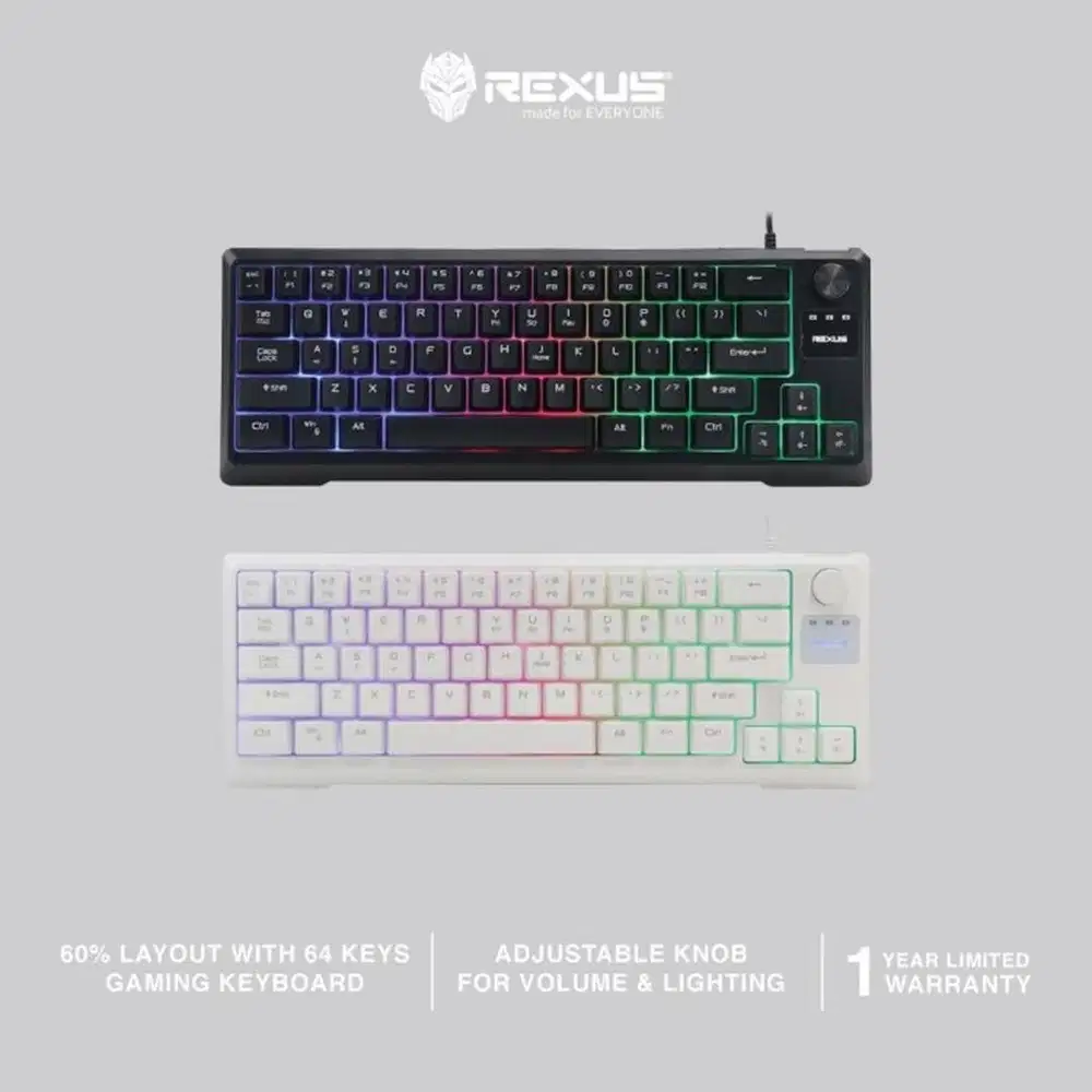 Keyboard REXUS K65M Mini Battlefire with Adjustable Knob