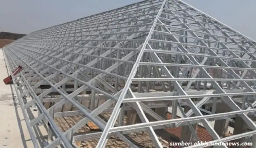 Rangka atap galvalum bajaringan renovasi atap plafon kanopi spandek