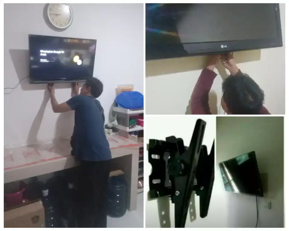 Pasangkan bracket dan Braket plus pasang terima rapih breket briket