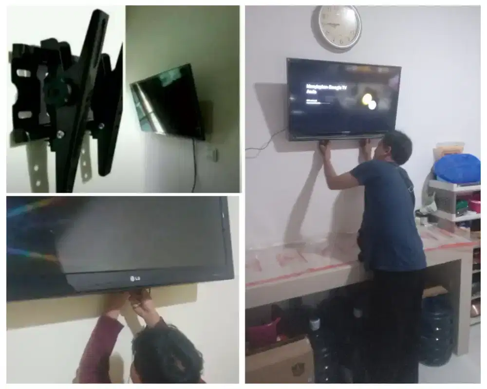 Pasangkan bracket dan Braket plus pasang terima rapih breket briket