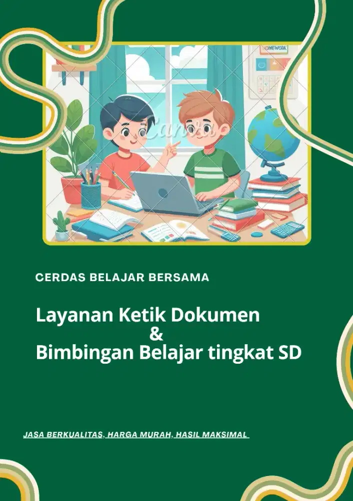 Jasa Ketik Dokumen & Layanan Bimbingan Belajar tingkat SD