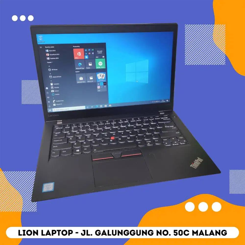 RAM 8GB SSD 256GB Core i7 SLIM Lenovo Thinkpad T470s [10|10]