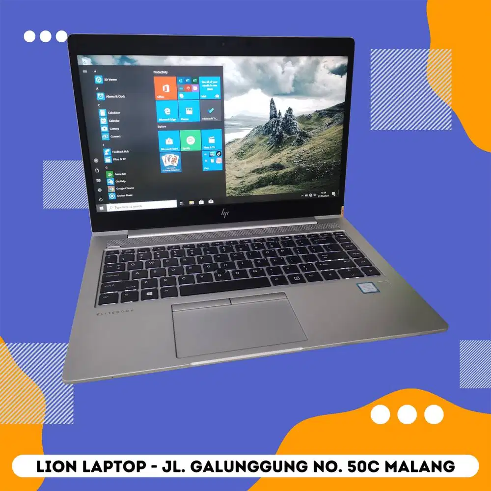 Core i5 Gen 8 RAM 8GB SSD 256GB HP Elitebook 840 G5 [10|10]
