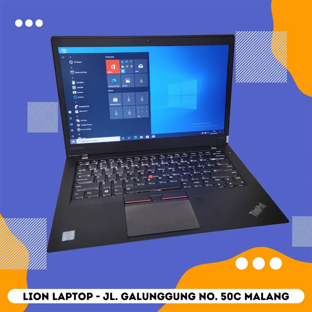 RAM 8GB SSD 256GB Core i5 Slim Lenovo Thinkpad T460s [10|10]