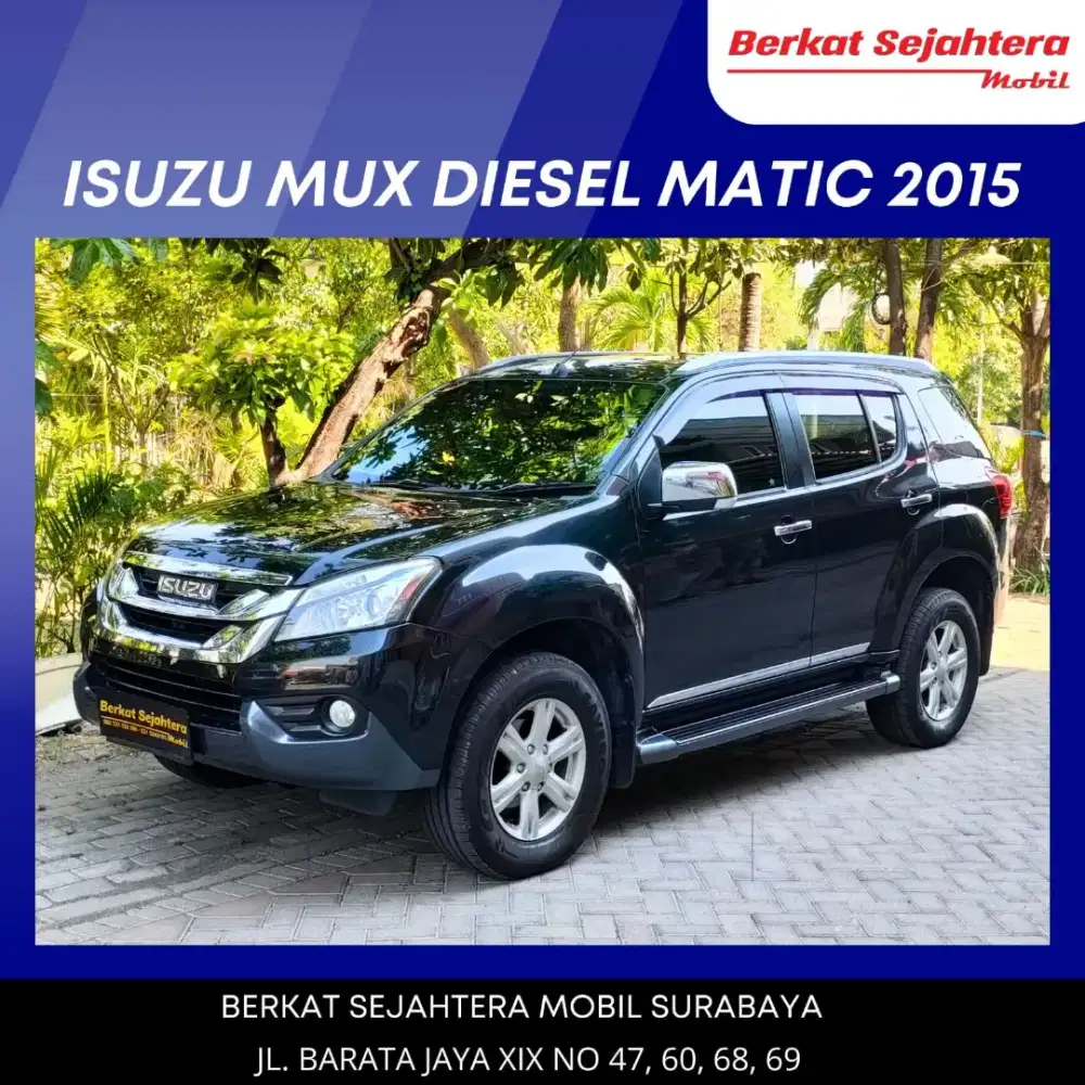 Isuzu MUX 2015 cc2.5 hitam full orisinil surabaya siap pantau
