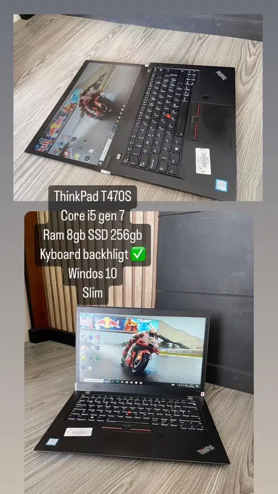 Lenovo thinpad T470s GEN 7 core i5 slim
