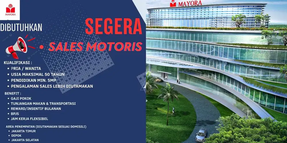 LOWONGAN KERJA SALES MOTORIS